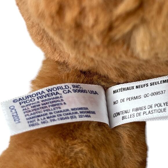 Aurora Softie Bear Plush Stuffed Animal Snuggly 13" New - Picture 9 of 12